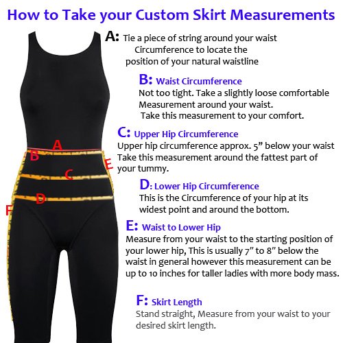 Getting your measurements for a skirt - How to know what size is