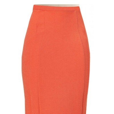 Burnt Orange Linen pencil Skirt | Elizabeth's Custom Skirts