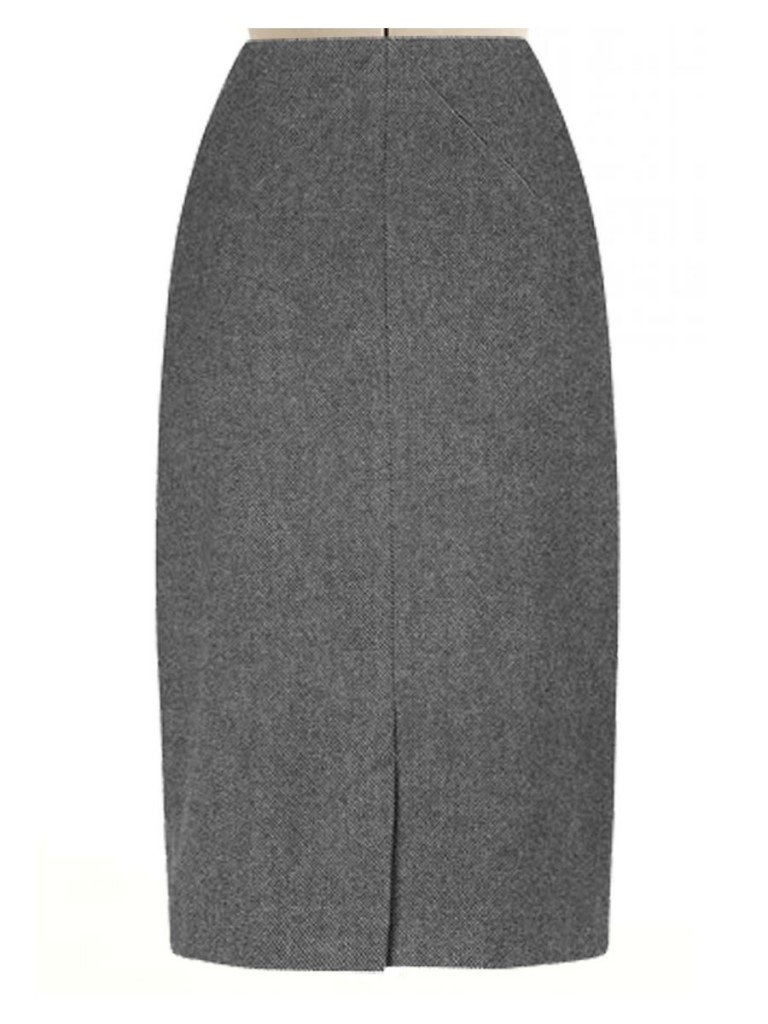 Straight Skirt, Custom Fit, Handmade, Fully Lined, Side Button ...