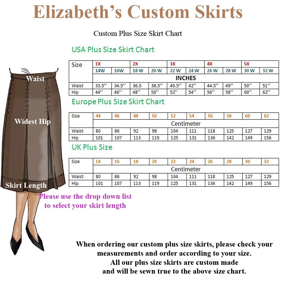 plus-size-skirt-chart-chart