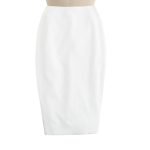 White Pencil Skirt, Custom Fit, Handmade, Fully Lined, Wool Blend ...