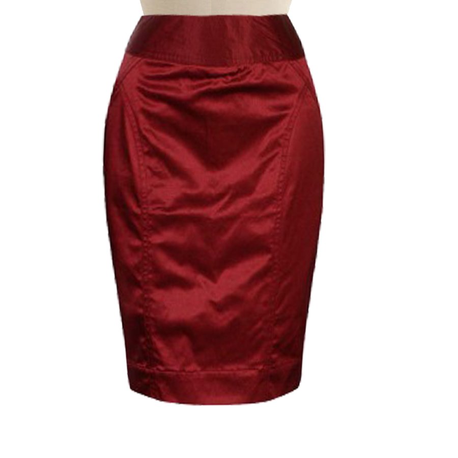 High Waisted Satin Pencil Skirt, Custom Fit, Handmade, Fully Lined, Satin Fabric Elizabeth's Custom Skirts