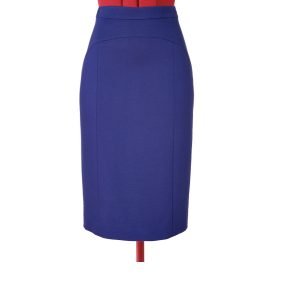 Dark Purple Pencil Skirt, Custom Fit, Handmade, Fully Lined, Linen ...