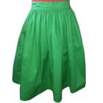Green Gather Waist Skirt, Custom Fit, Handmade, Fully Lined, Cotton ...