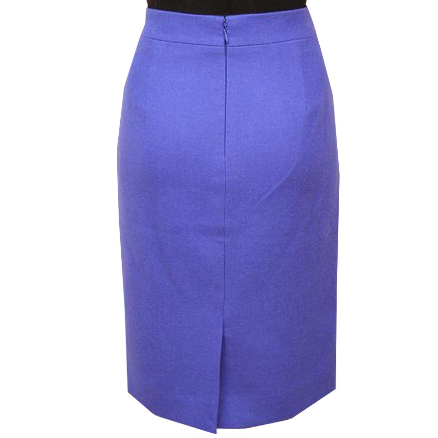 Linen Blend Festival Blue Pencil Skirt – Elizabeth's Custom Skirts