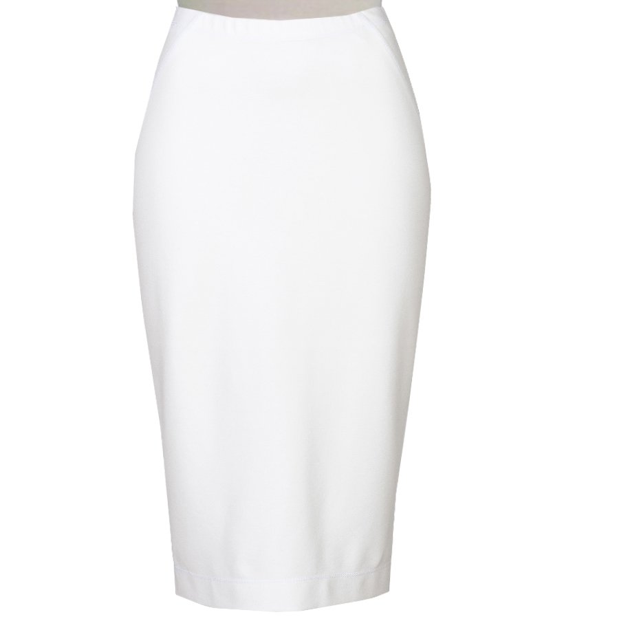 High Waist Pencil White Skirts  White Pencil Skirt Knee Length