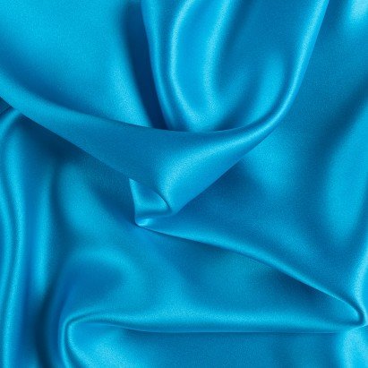 Horizon Blue Silk Charmeuse