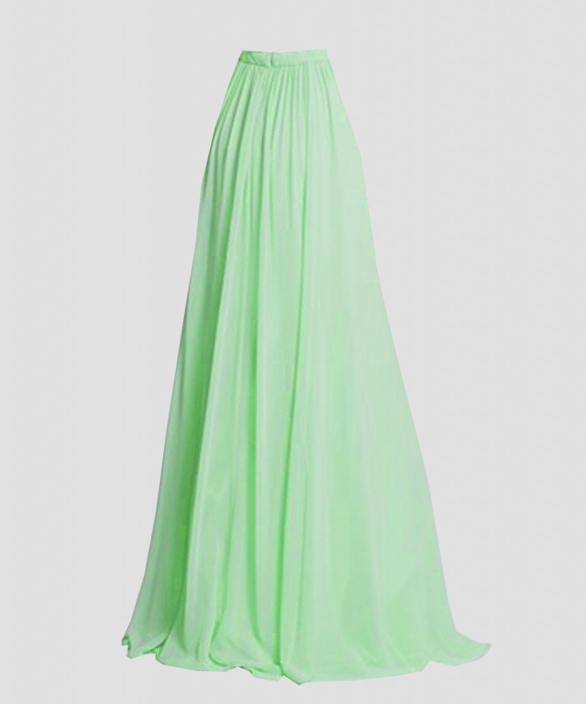 Lime Green Flowing Maxi Chiffon Skirt – Elizabeth's Custom Skirts