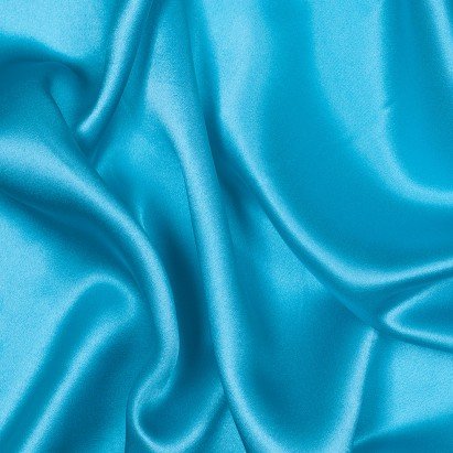 Ralph Lauren Vibrant Aqua Lightweight Silk Charmeuse