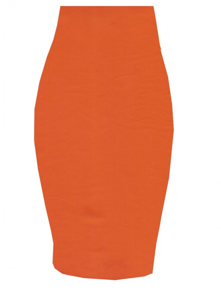 Bright Orange Spandex Pencil Skirt – Elizabeth's Custom Skirts