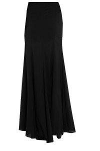 Flowing Georgette maxi skirt with trumpet pleats – Elizabeth's Custom ...