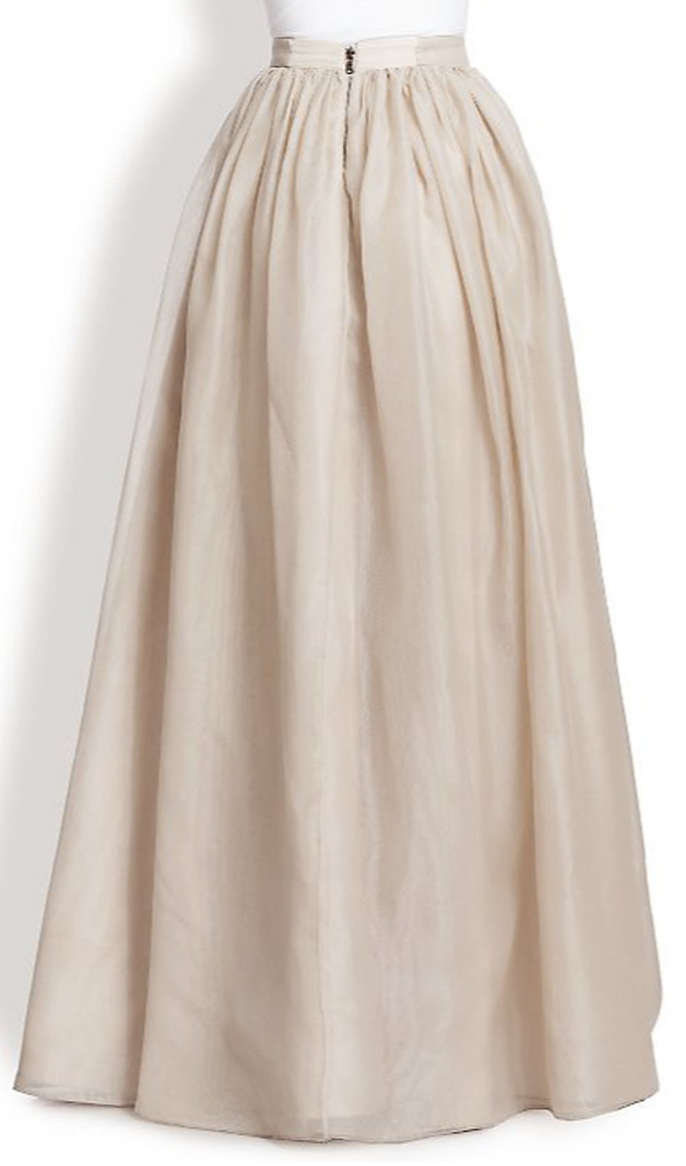 Ivory-Off White Chiffon Maxi Skirt – Elizabeth's Custom Skirts